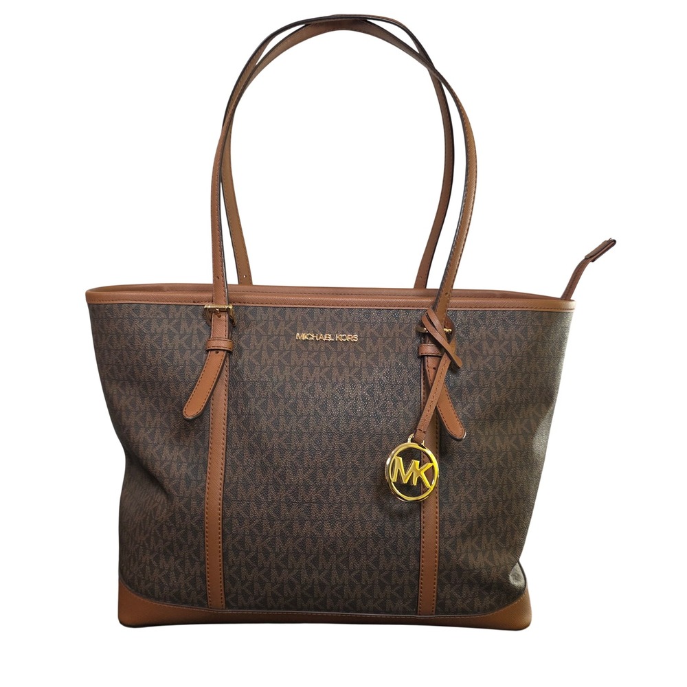 MICHAEL KORS Jet Set Travel Large Logo Tote Bag - Picture 2 of 8